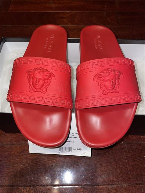 where to buy fak versace slides size 13|versace logo slides.